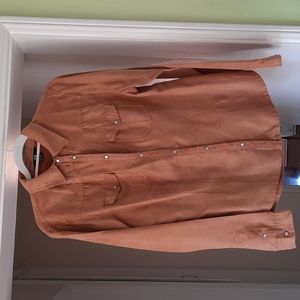 Faux Suede Shirt. Never Worn. H&M
